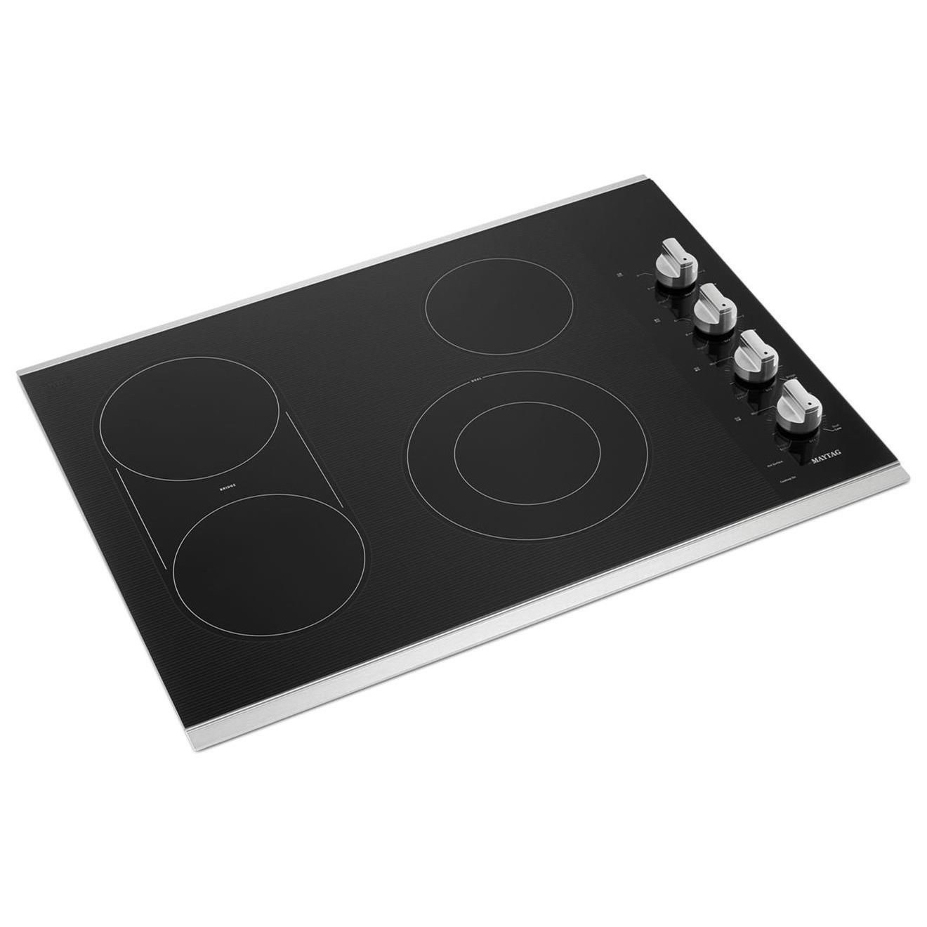 Maytag 30Inch Electric Cooktop with Reversible Grill and Griddle